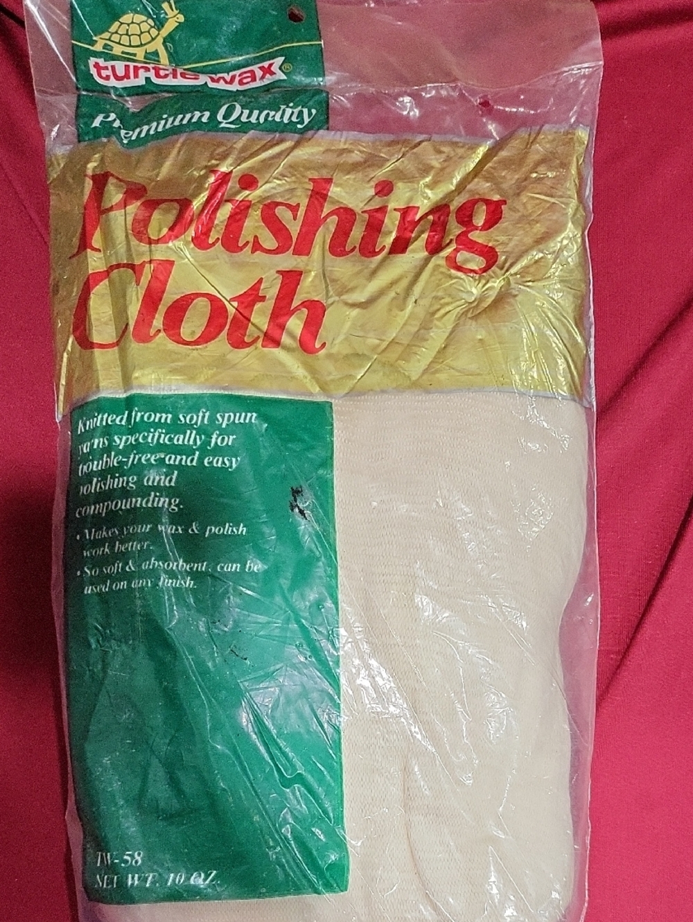 Vintage 1990 Turtle Wax Polishing Cloth New/Sealed